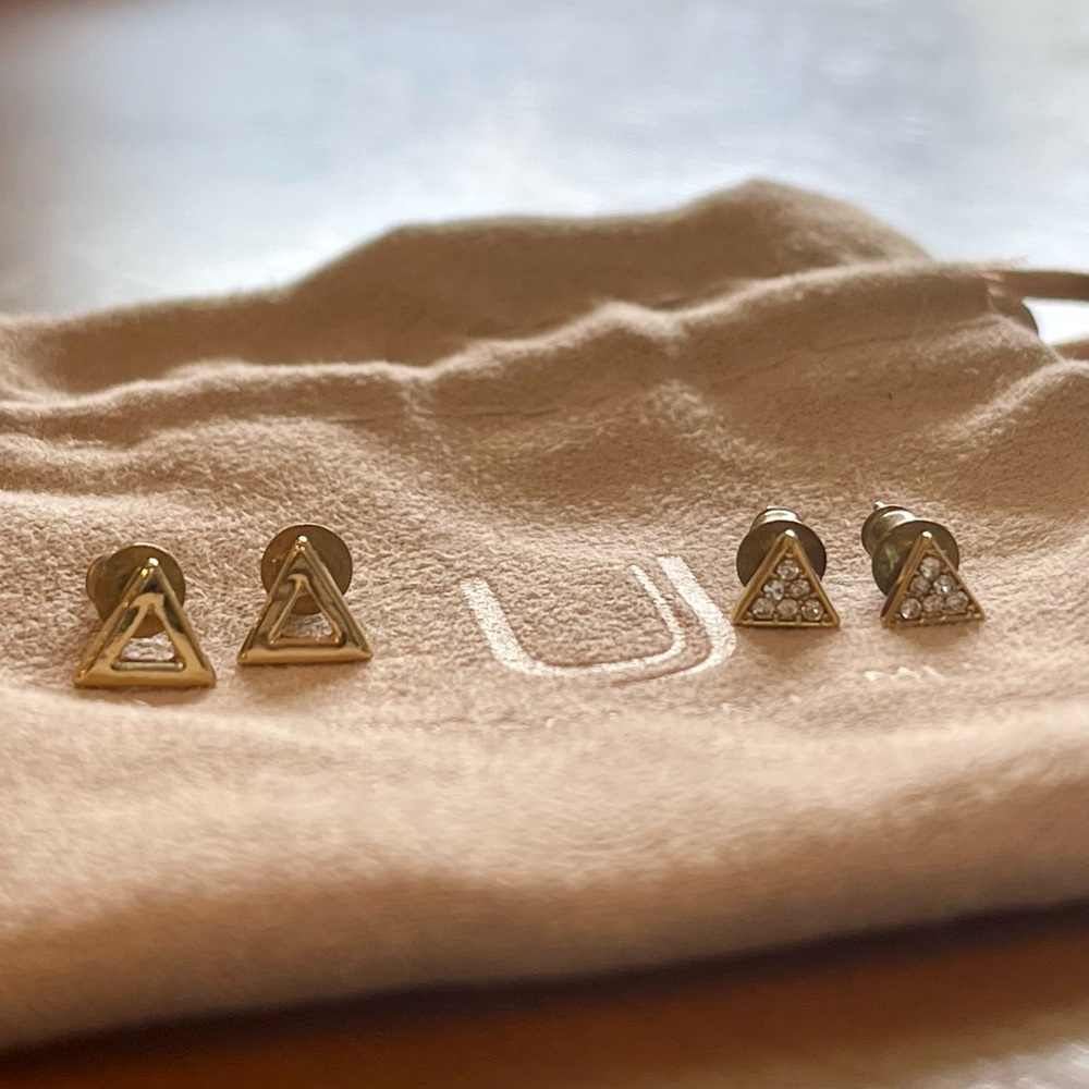 Uncommon James Triangle Stud Earrings
